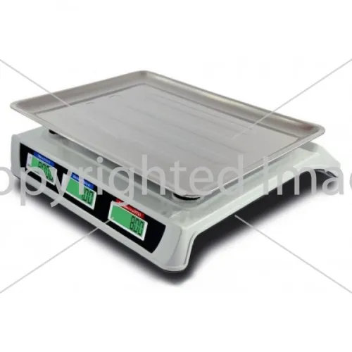 Торговые электронные весы Smart DT-809 24х35 см нагрузка до 50 кг, Аккумуляторные настольные весы для торговли со счетчиком цены и калькулятором
