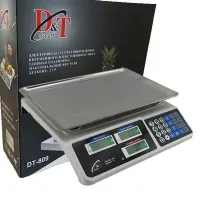 Торговые электронные весы Smart DT-809 24х35 см нагрузка до 50 кг, Аккумуляторные настольные весы для торговли со счетчиком цены и калькулятором