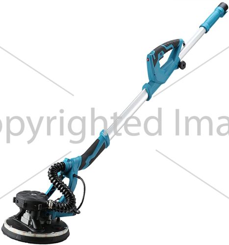 Шлифовальная машина с удлинителем Makita DSL800ZU 215мм с пылесборником для стен и потолков, Шлифмашина жираф с пылесосом и подсветкой от сети