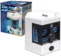 Настольный кондиционер с увлажнителем воздуха Arctic Air Ultra Pro 2X 10W с подсветкой, Портативный охладитель воздуха с функцией увлажнения от USB