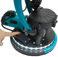 Шлифовальная машина с удлинителем Makita DSL800ZU 215мм с пылесборником для стен и потолков, Шлифмашина жираф с пылесосом и подсветкой от сети