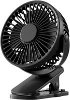 Настольный вентилятор на прищепке Small Fan WX-6507 портативный мини-вентилятор, охладитель воздуха на аккумуляторе с зажимом 3 режима работы USB