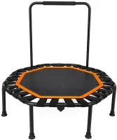 Батут для фитнеса и дажмпинга Neo Sport BT-1707 105 см круглый джампер с регулируемой ручкой для тренировок дома взрослых и детей до 150 кг Черный