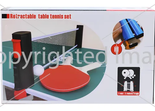 Набор настольного тенниса Ping Pong Set XJ5902 комплект ракеток с выдвижной сеткой до 170 см 6 мячей в чехле для игры в пинг-понг, настольный теннис