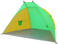 Пляжная двухместная палатка-тент Ракушка Send Tent WM-0T103 Зеленая 210×120×105 см автоматическая туристическая тент палатка с каркасом для кемпинга