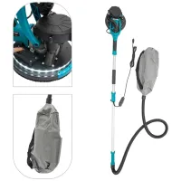 Шлифовальная машина с удлинителем Makita DSL800ZU 215мм с пылесборником для стен и потолков, Шлифмашина жираф с пылесосом и подсветкой от сети