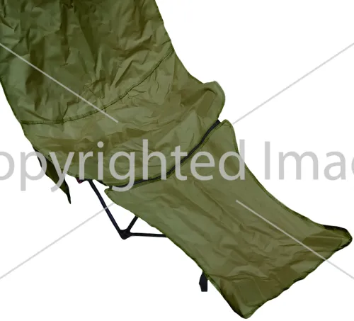 Раскладное кресло шезлонг Lesko DL-274 Green до 120 кг для кемпинга 160х55х60 см складной туристический лежак раскладушка в чехле Зеленый Ranger