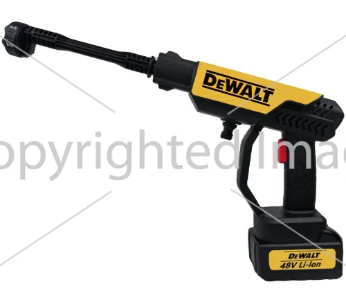 Беспроводная мойка высокого давления Dewalt DCPW600N 48V 5Ah 2 аккумулятора, аккумуляторная мини автомойка с кейсом, распылитель Девольт для авто
