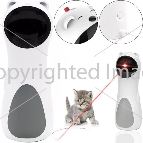 Автоматическая лазерная игрушка Catget LY-876 W1 для котов и кошек, Смарт игрушка с лазером для домашних животных 5 режимов от USB и батареек