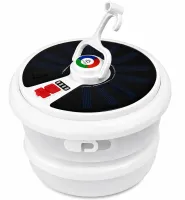 Аккумуляторный фонарь с RGB лентой Camping Light YX-669 подвесная LED лампа на солнечной батарее с гирляндой 10 м и крючком для кемпинга USB YX669