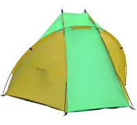 Пляжная двухместная палатка-тент Ракушка Send Tent WM-0T103 Зеленая 210×120×105 см автоматическая туристическая тент палатка с каркасом для кемпинга