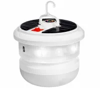 Аккумуляторный фонарь с RGB лентой Camping Light YX-669 подвесная LED лампа на солнечной батарее с гирляндой 10 м и крючком для кемпинга USB YX669