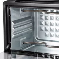 Мини электропечь Hoffmans HM-748 800W 12л настольная электрическая духовка с таймером и механическим управлением температур до 250 градусов от сети