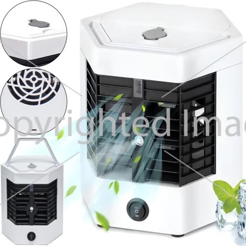 Настольный кондиционер с увлажнителем воздуха Arctic Air Ultra Pro 2X 10W с подсветкой, Портативный охладитель воздуха с функцией увлажнения от USB
