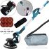 Шлифовальная машина с удлинителем Makita DSL800ZU 215мм с пылесборником для стен и потолков, Шлифмашина жираф с пылесосом и подсветкой от сети